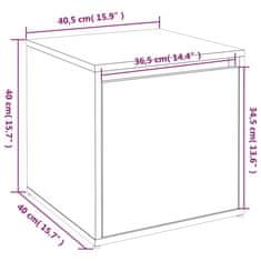 Vidaxl Predalnik betonsko siv 40,5x40x40 cm inženirski les