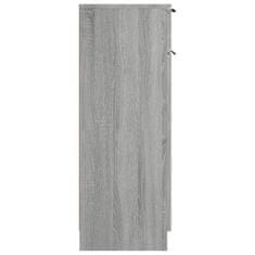 Vidaxl Kopalniška omarica siva sonoma 32x34x90 cm konstruiran les