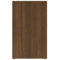 Vidaxl Omarice za čevlje 2 kosa Rjav hrast 52,5x30x50 cm