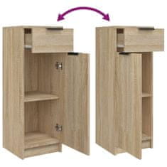 Vidaxl Kopalniška omarica sonoma hrast 32x34x90 cm konstruiran les