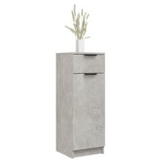 Vidaxl Kopalniška omarica betonsko siva 32x34x90 cm konstruiran les