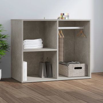 Vidaxl vidaXL Omarica betonsko siva 80x40x65 cm material na osnovi lesa