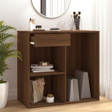 Vidaxl vidaXL Kozmetična omarica rjav hrast 80x40x75 cm