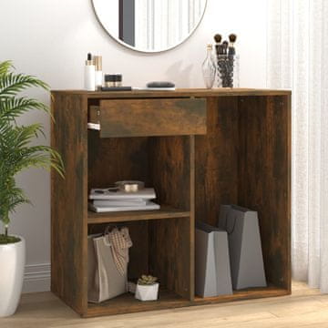 Vidaxl vidaXL Kozmetična omarica dimljen hrast 80x40x75 cm