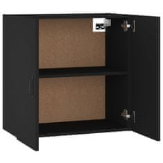 Vidaxl Stenska omarica črna 60x31x60 cm konstruiran les