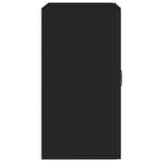 Vidaxl Stenska omarica črna 60x31x60 cm konstruiran les