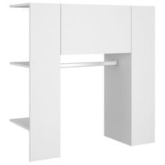Vidaxl Omarica za predsobo bela 97,5x37x99 cm konstruiran les