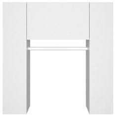 Vidaxl Omarica za predsobo bela 97,5x37x99 cm konstruiran les