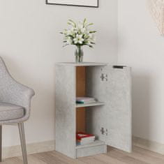 Vidaxl Komoda betonsko siva 30x30x70 cm konstruiran les