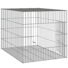 Vidaxl Ograda za zajce 78x54x54 cm pocinkano železo