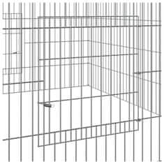 Vidaxl Ograda za zajce 110x110x55 cm pocinkano železo