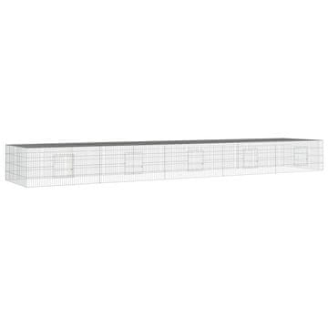 Vidaxl 5-delna ograda za zajce 541x109x54 cm pocinkano železo