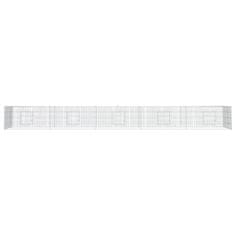Vidaxl 5-delna ograda za zajce 541x109x54 cm pocinkano železo