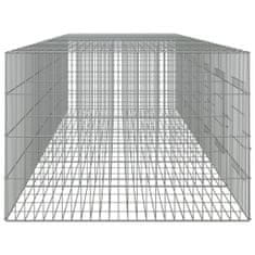 Greatstore 6-delna ograda za zajce 327x79x54 cm pocinkano železo