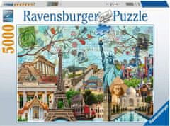Ravensburger Puzzle Velika mesta - kolaž 5000 kosov