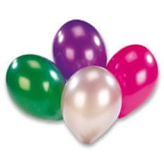 Napihljivi kovinski baloni 8 kosov, mešanica barv