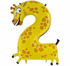 Grabo Napihljiv balon žirafa številka 2 za otroke 102cm -