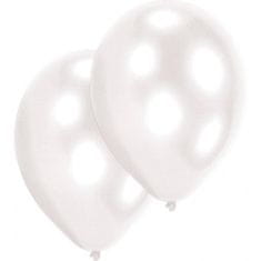 Amscan Lateks baloni beli 10 kosov 27,5 cm -