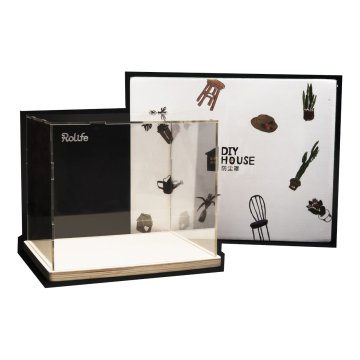 Robotime Pokrov iz pleksi stekla za miniaturne modele hiš