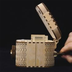 Robotime 3D lesena mehanska sestavljanka škatla za nakit