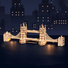 Robotime Lesena 3D sestavljanka Tower Bridge Glowing
