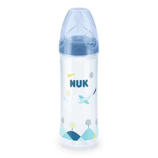 Nuk First Choice Plus New Classic steklenička 250 ml modra