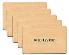 Mave 5 kos Lesenih RFID kartic s 125 kHz čipom TK4100