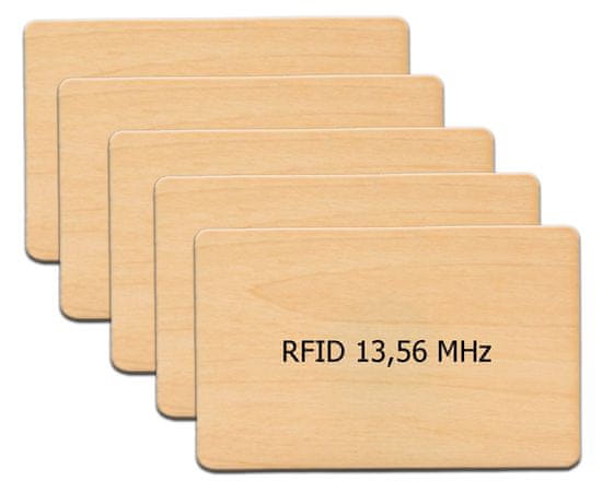 Mave 5 kos Lesenih RFID kartic s 13,56 MHz čipom ISO14443
