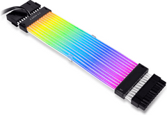 Lian Li Strimer Plus V2 kabel za osnovno ploščo, 24-Pin RGB, 20 cm, črn