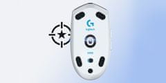 G305 gaming miška, Lightspeed, brezžična, bela (910-005291)