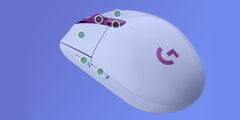 Logitech G305 gaming miška, Lightspeed brezžična, vijolična (910-006022)