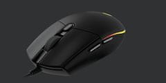 Logitech G102 LightSync gaming miška, črna