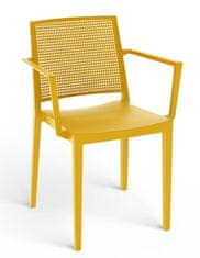 Rojaplast Grid Armchair stol, gorčično rumena