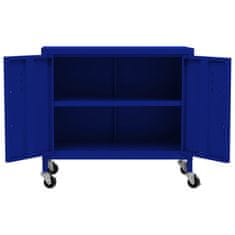 Vidaxl Omara za shranjevanje mornarsko modra 60x35x49 cm jeklo