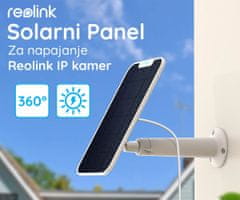Reolink solarni panel za napajanje kamer serije Argus/Go/Duo, bel
