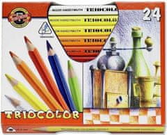 Koh-i-Noor Trikotne barvice 3154 Triocolor debele 24 kosov