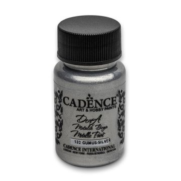 Cadence Akrilne barve za nohte Dora Metallic, 50 ml - srebrna