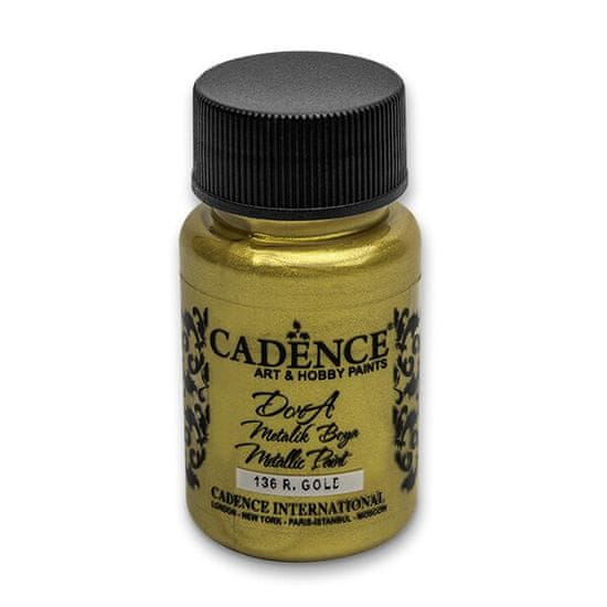 Cadence Akrilne barve Dora Metallic, 50 ml zlata