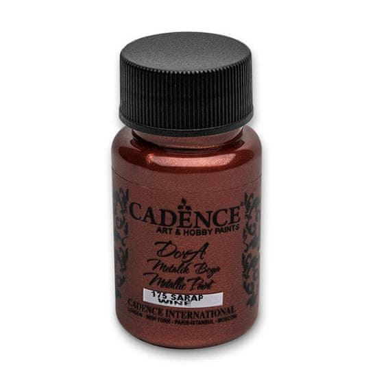 Cadence Akrilne barve za nohte Dora Metallic, 50 ml, bordo