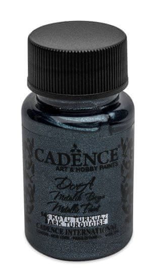 Cadence Akrilna barva Dora Metallic - temno turkizna / 50 ml