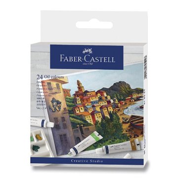 Faber-Castell oljne barve - 24 barv, tubica 9 ml