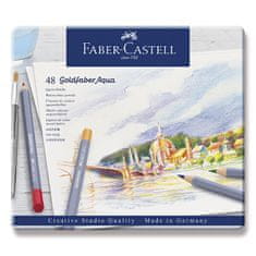 Faber-Castell Akvarelne barvice Goldfaber Aqua v pločevinasti škatli, 48 barv