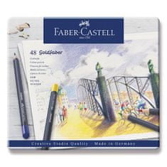 Faber-Castell Barvice Goldfaber 114748 pločevinasta škatla, 48 barv