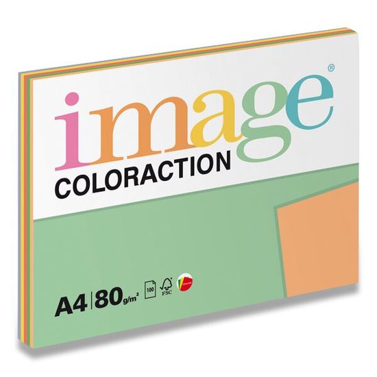 Image Barvni papir Coloraction - Mix intensive 80 g, 5 x 20 listov