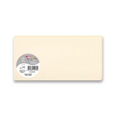 Clairefontaine barvni pisemski karton, 106 x 213 mm za ovojnice DL, 25 kosov - krem, DL
