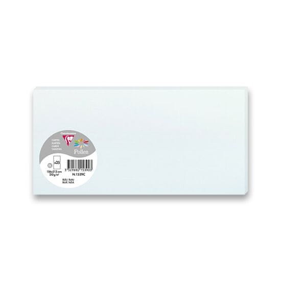 Clairefontaine Barvna dopisnica, 106 x 213 mm v ovojnicah DL, 25 kosov svetlo modra, DL