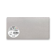 Clairefontaine barvni pisemski karton 106 x 213 mm za ovojnice DL, 25 kosov, srebrn, DL