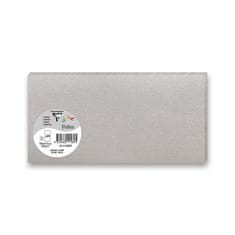 Clairefontaine barvni pisemski karton, 106 x 213 mm, za ovojnice DL, 25 kosov, srebrn, DL