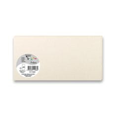 Clairefontaine Barvna pisemska kartica 106 x 213 mm za pisemske ovojnice DL, 25 kosov, biserno krem, DL