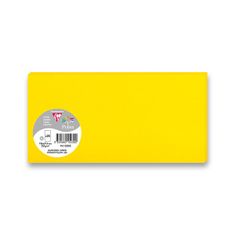 Clairefontaine Barvna pisemska kartica 106 x 213 mm za ovojnice DL, 25 kosov, rumena, DL